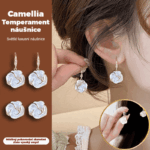 أقراط نسائية بتصميم زهرة ذهبية أنيقة