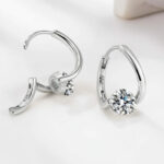 أقراط العلاج المغناطيسي للجهاز اللمفاوي : لون فضي