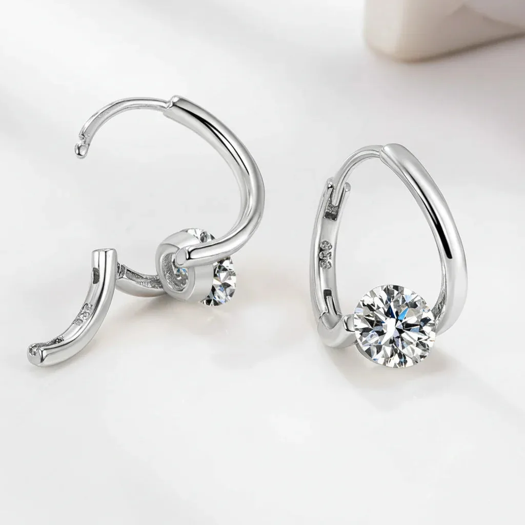 أقراط العلاج المغناطيسي للجهاز اللمفاوي : لون فضي